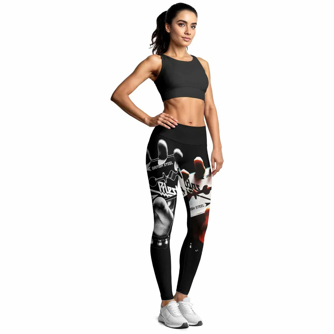 Judas Priest British Steel Women's Leggings - lifestyle view