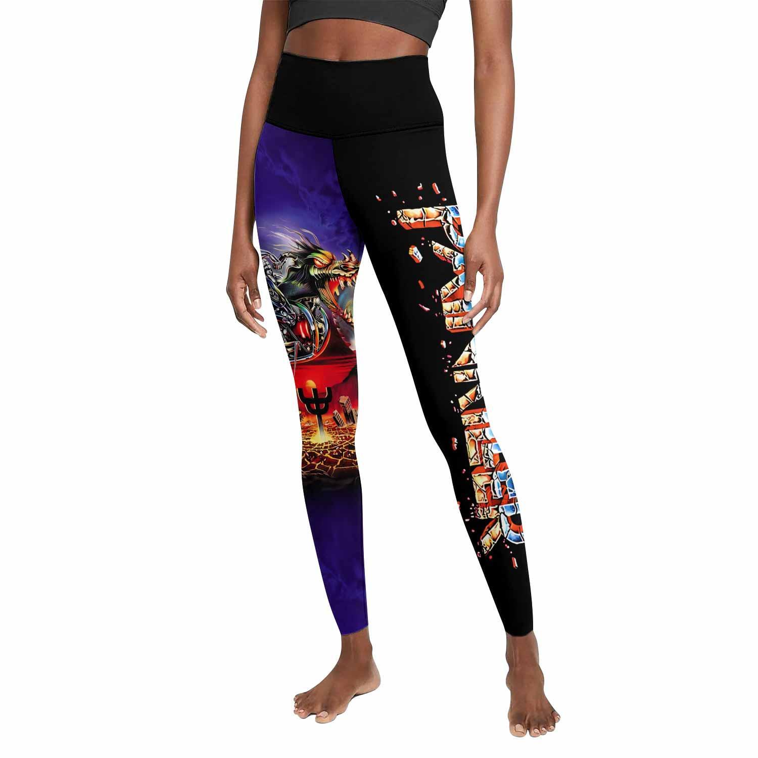 Judas Priest Painkiller Women's Leggings - front view mockup