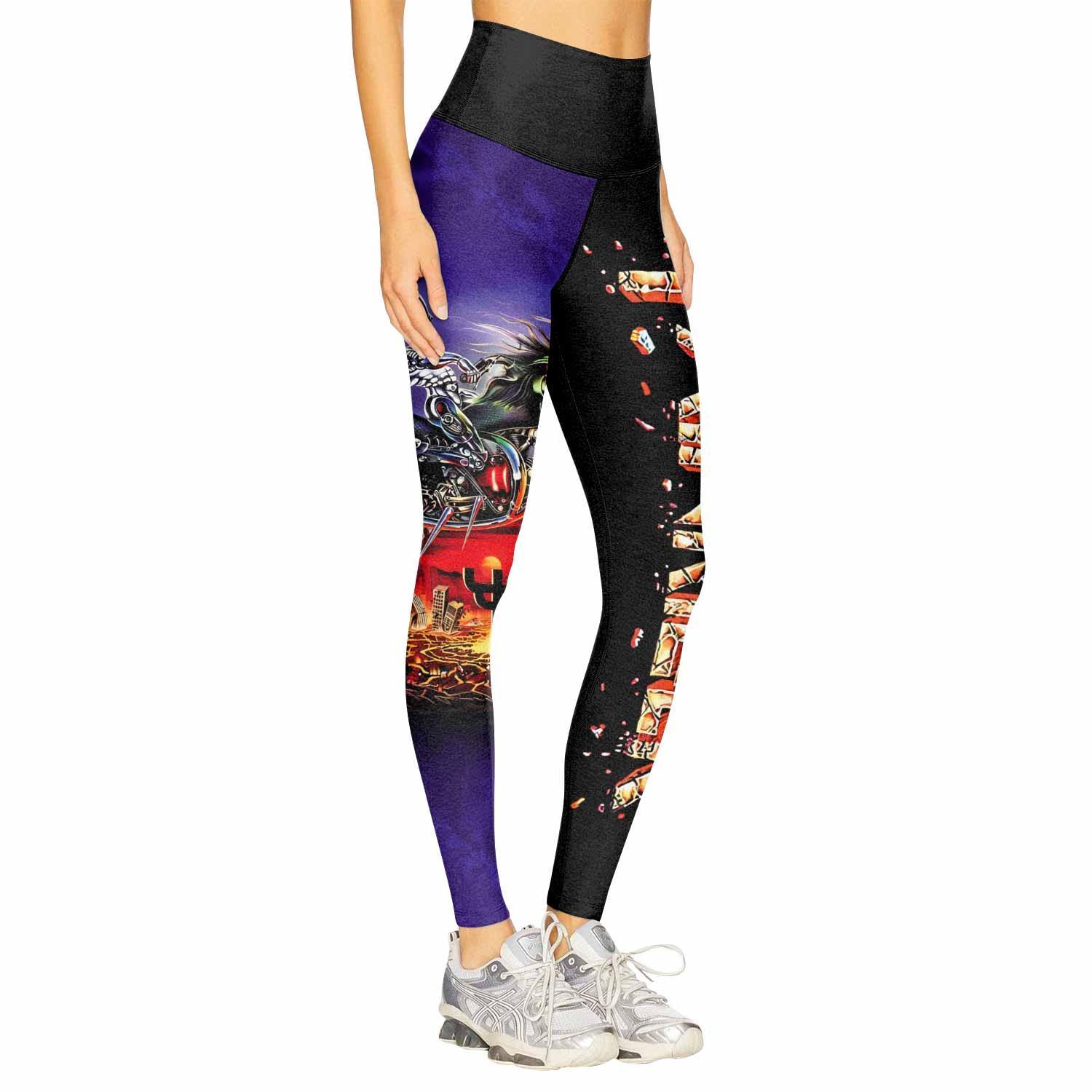 Judas Priest Painkiller Women's Leggings - right side mockup