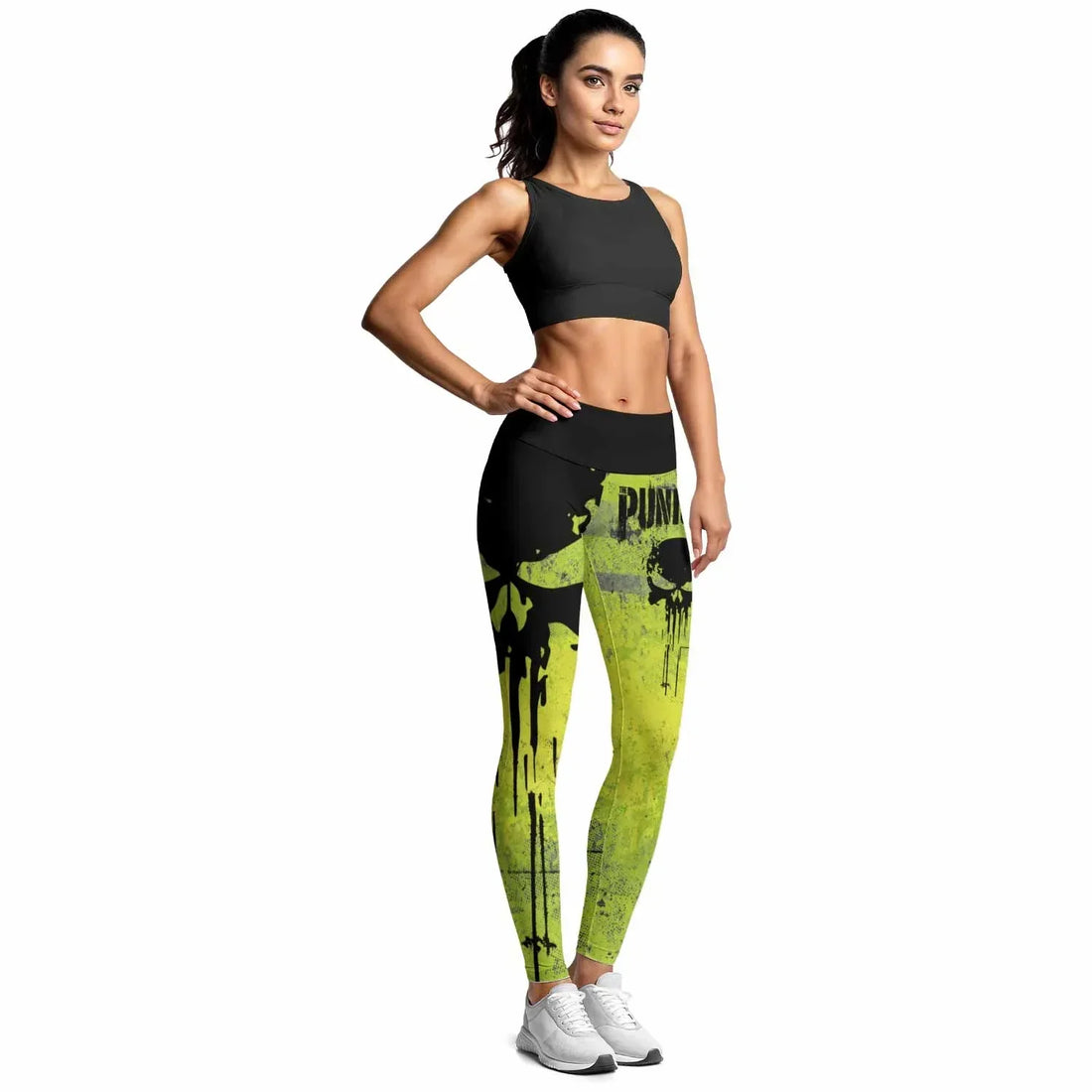 The Punisher Skull Women's Leggings - lifestyle view