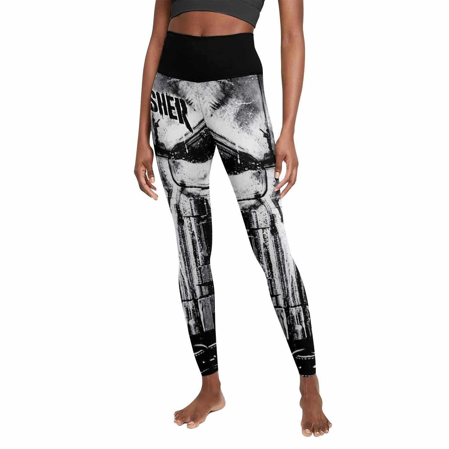 The Punisher War Mask Women's Leggings - front view mockup