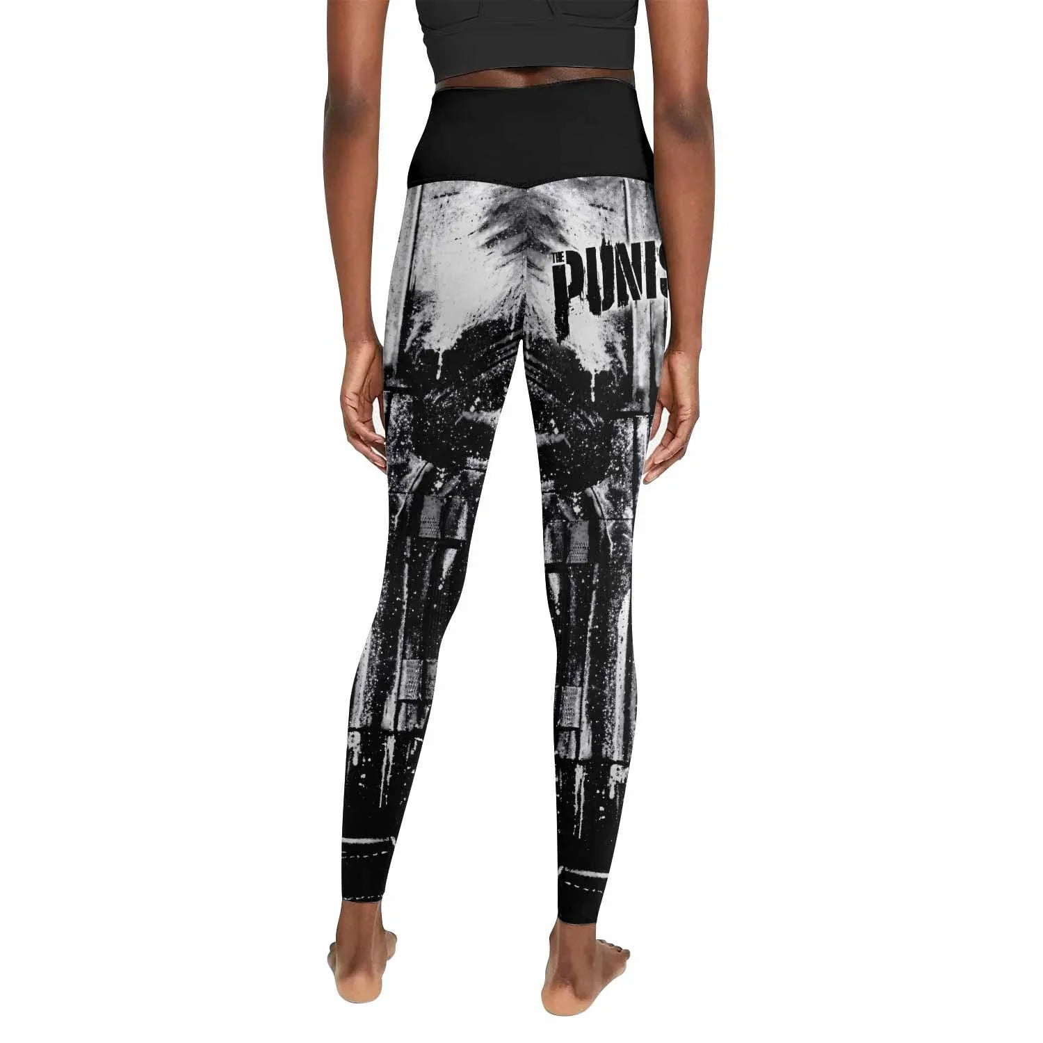 The Punisher War Mask Women's Leggings - back view mockup