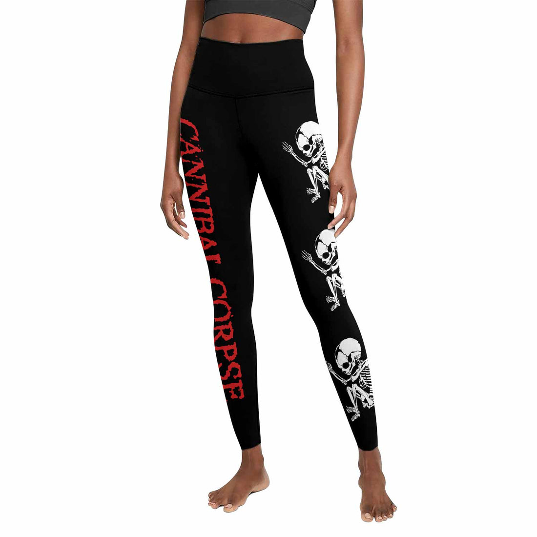Cannibal Corpse Butchered at Birth Women's Leggings - front and back view