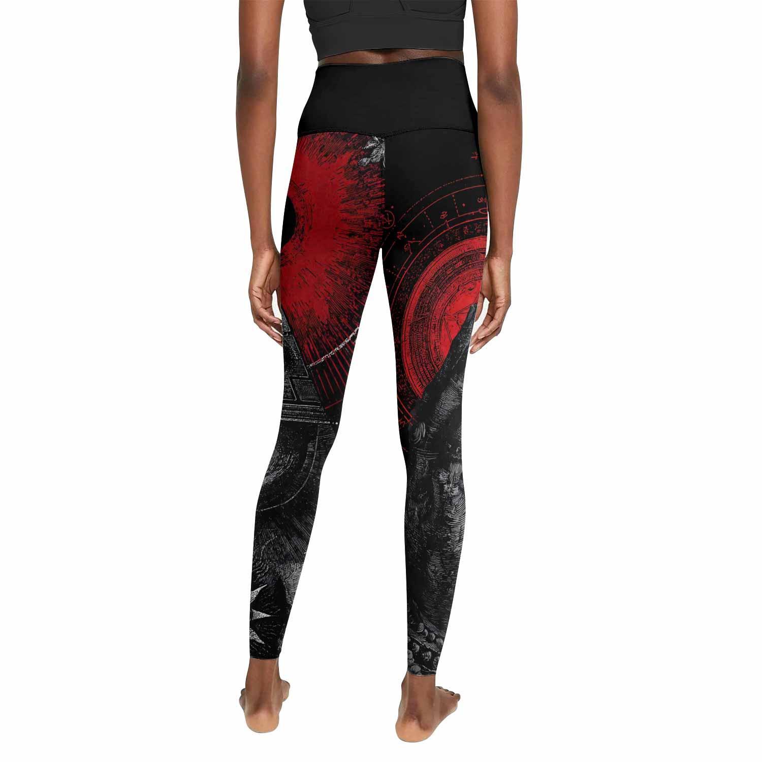 All Seeing Eye Women's Leggings - back view mockup