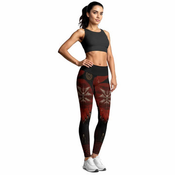 Occult Fallen Seraph Ritual Women's Leggings - lifestyle view