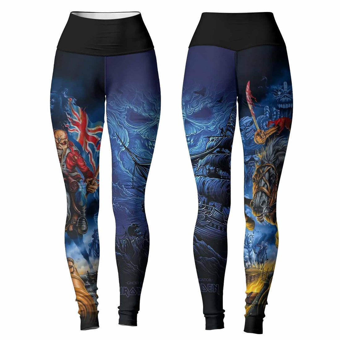 Iron Maiden England Flag Women's Leggings - lifestyle view