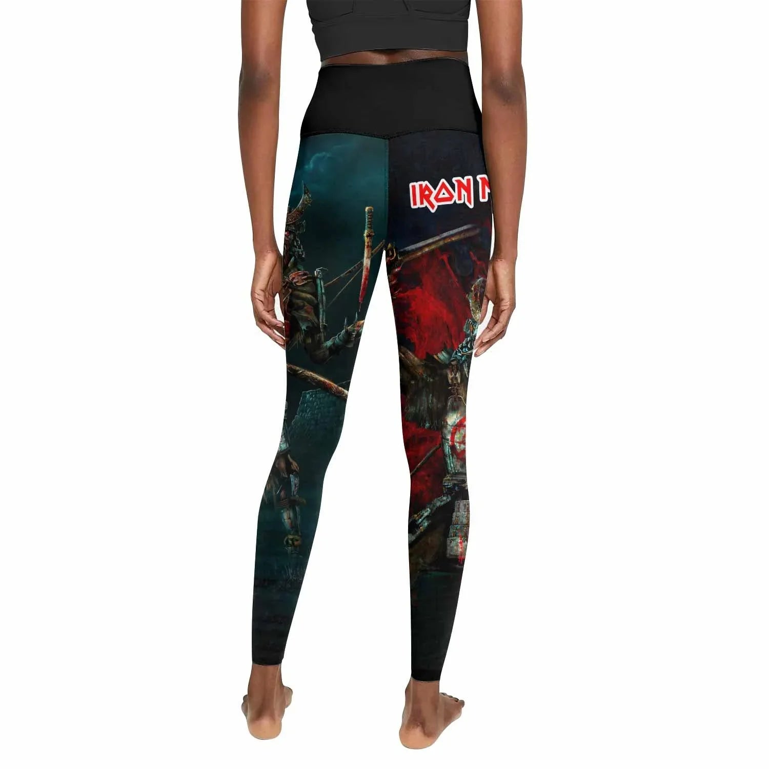 Iron Maiden Senjutsu Women's Leggings - back view mockup