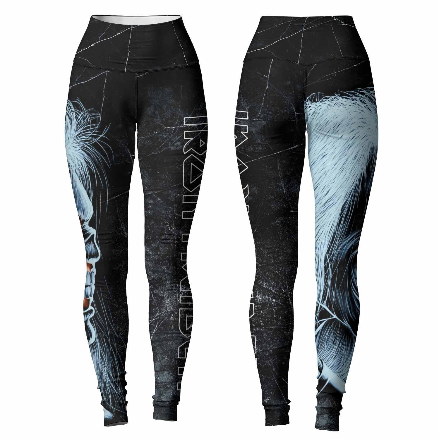 Iron Maiden The Ten Eddies Women's Leggings - front and back view