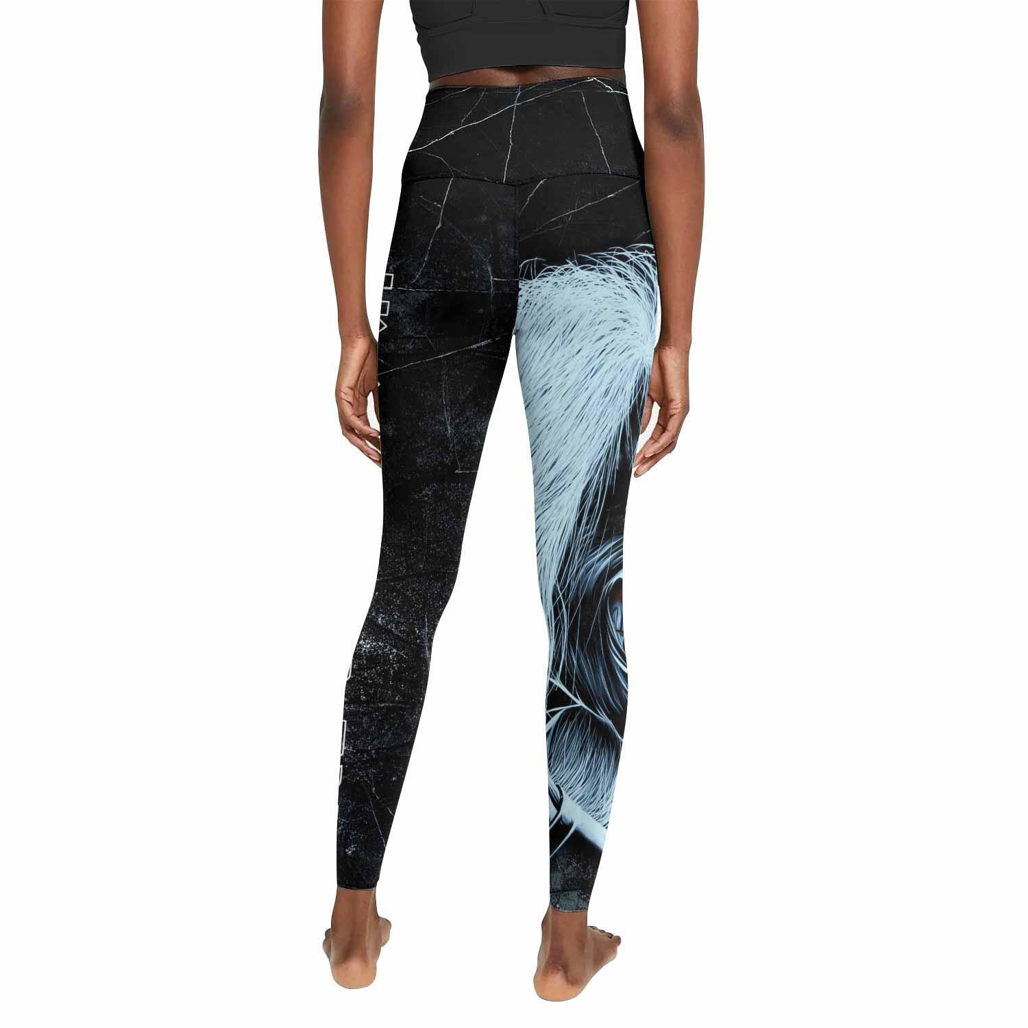 Iron Maiden The Ten Eddies Women's Leggings - back view mockup