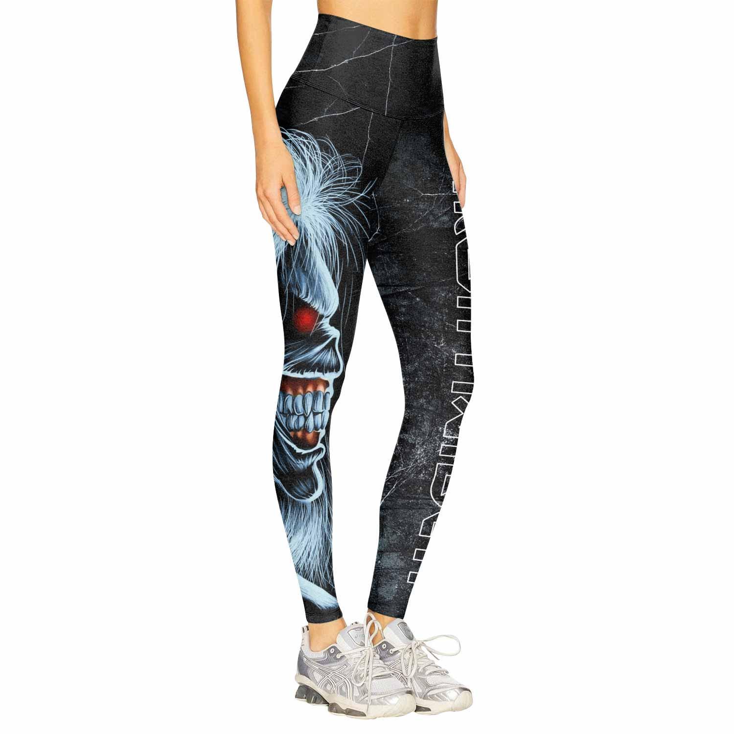 Iron Maiden The Ten Eddies Women's Leggings - right side mockup