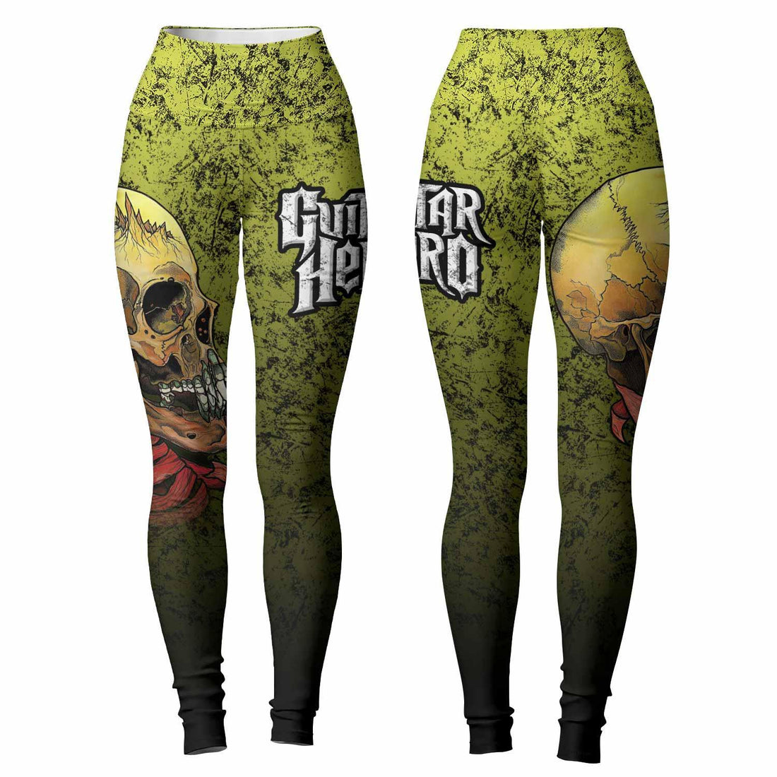 Guitar Hero Skull Women's Leggings - lifestyle view