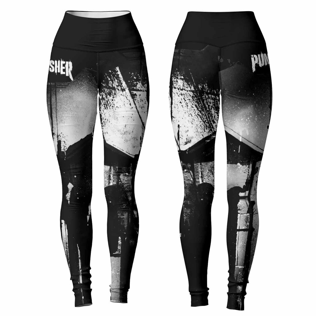 The Punisher Skull Camouflage Women's Leggings - lifestyle view