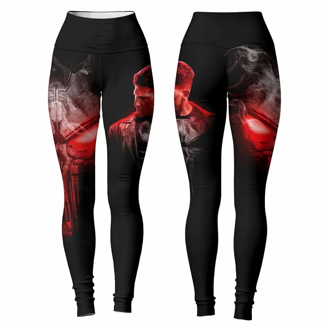 The Punisher Skull Frank Castle Women's Leggings - lifestyle view
