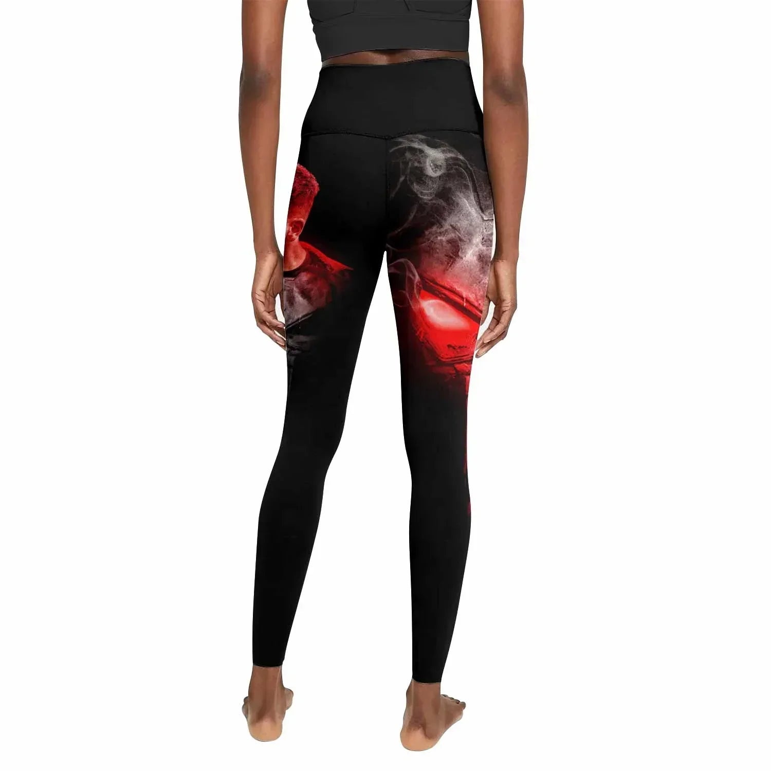 The Punisher Skull Frank Castle Women's Leggings - back view mockup
