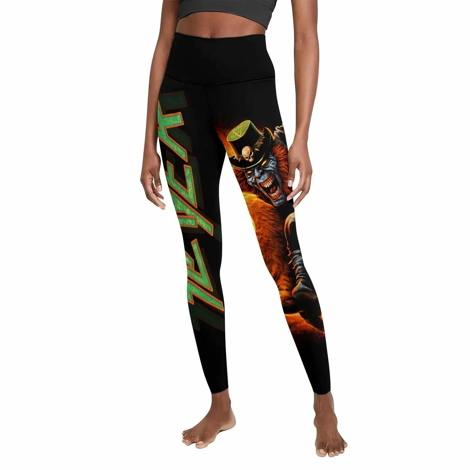 Slayer Hellfire Demon Women's Leggings - front view mockup