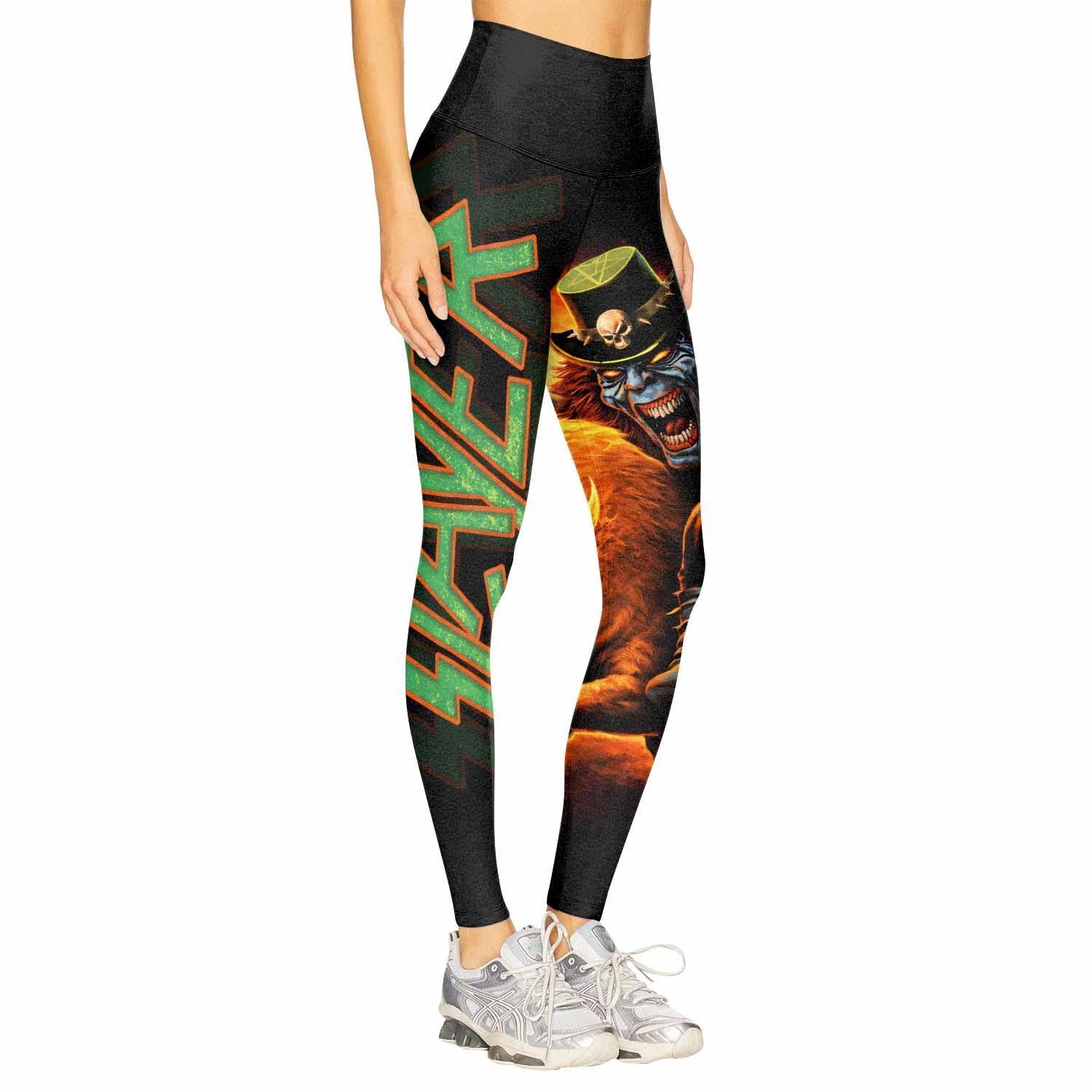 Slayer Hellfire Demon Women's Leggings - right side mockup
