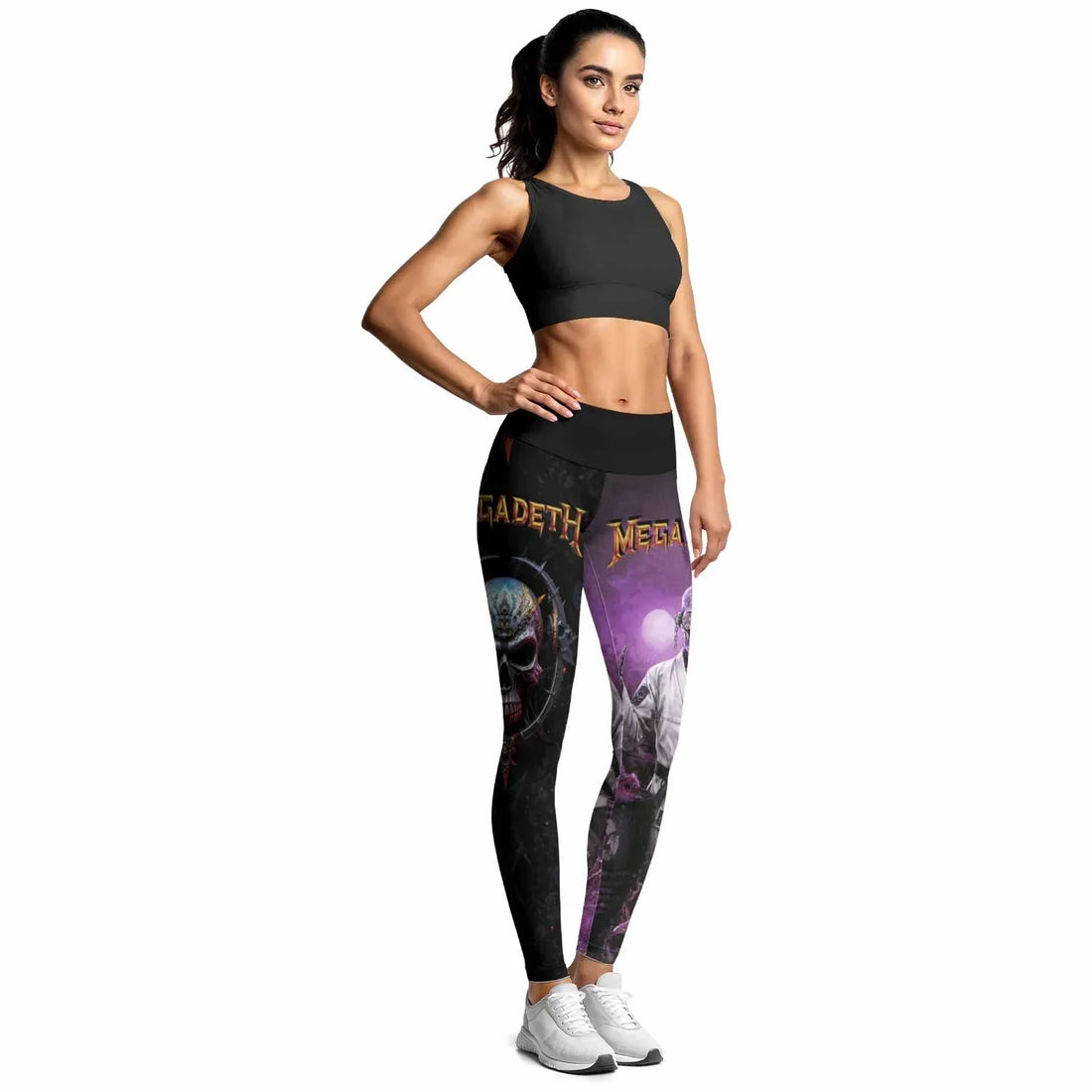 Megadeth Vic Rattlehead Women's Leggings - lifestyle view