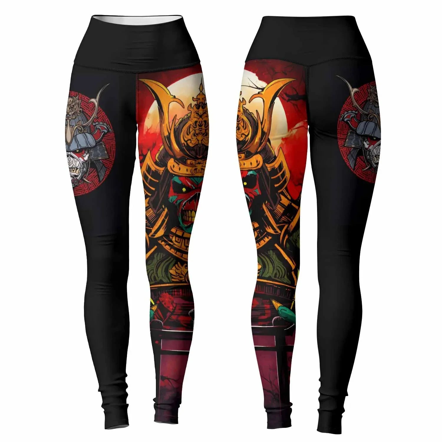 Iron Maiden Samurai Jiu-Jitsu Women's Leggings - front and back view