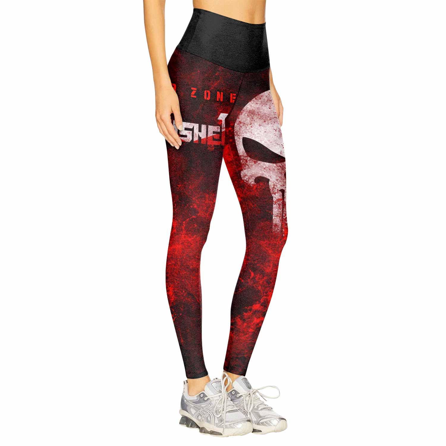 Punisher War Zone Women's Leggings - right side mockup