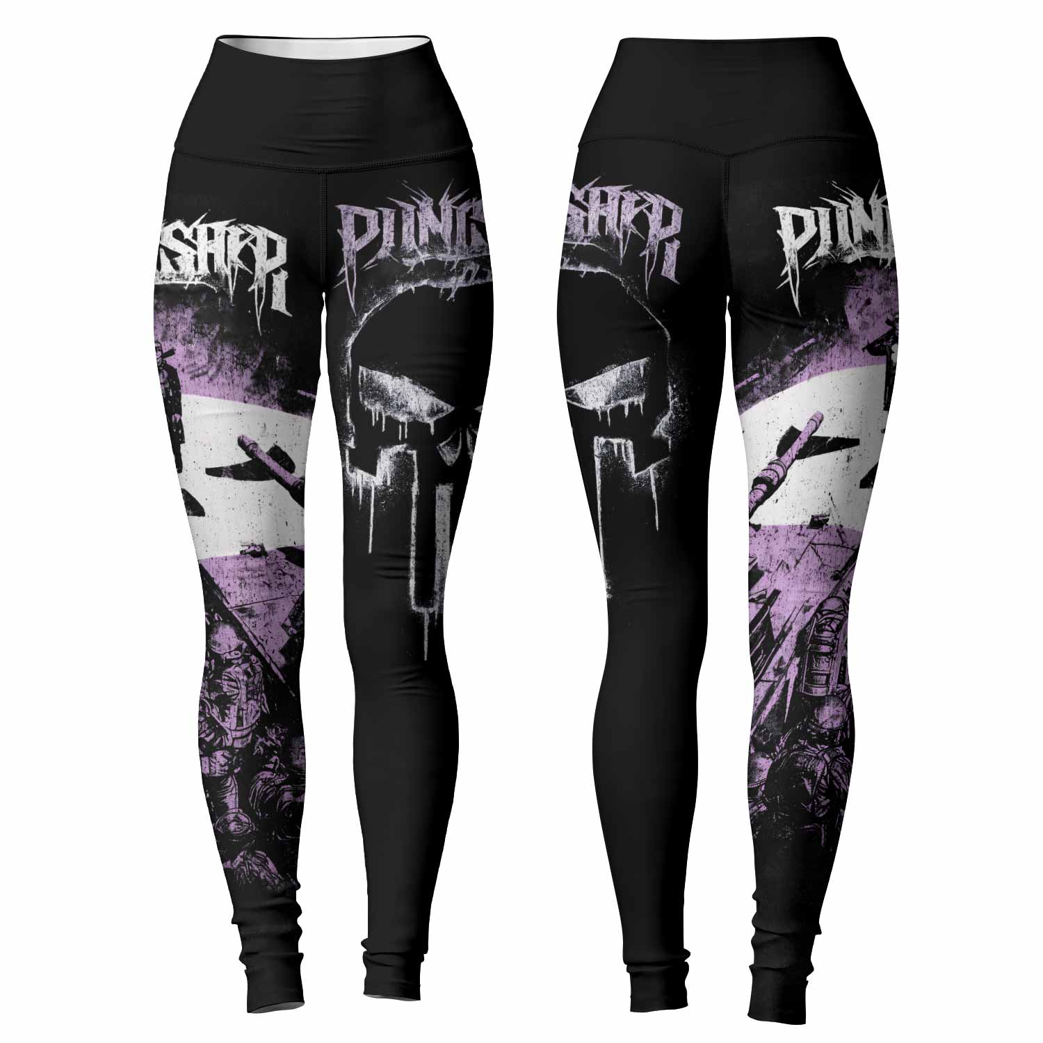 Punisher Final Verdict Women's Leggings - front and back view