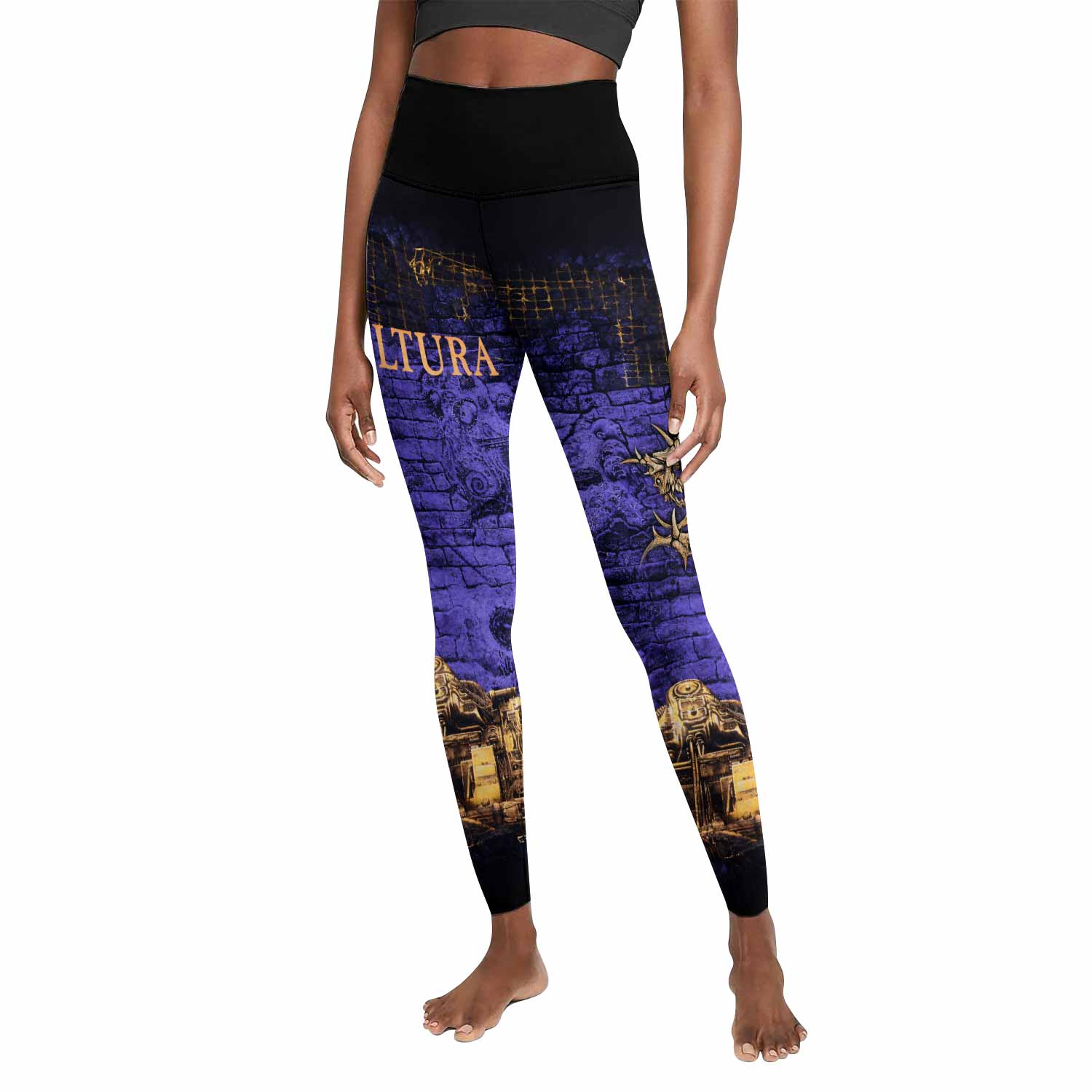 Sepultura Chaos A.D 90s Women's Leggings - front view mockup