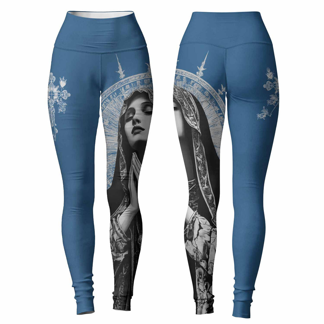 Our Lady of Sorrows Women's Leggings - lifestyle view