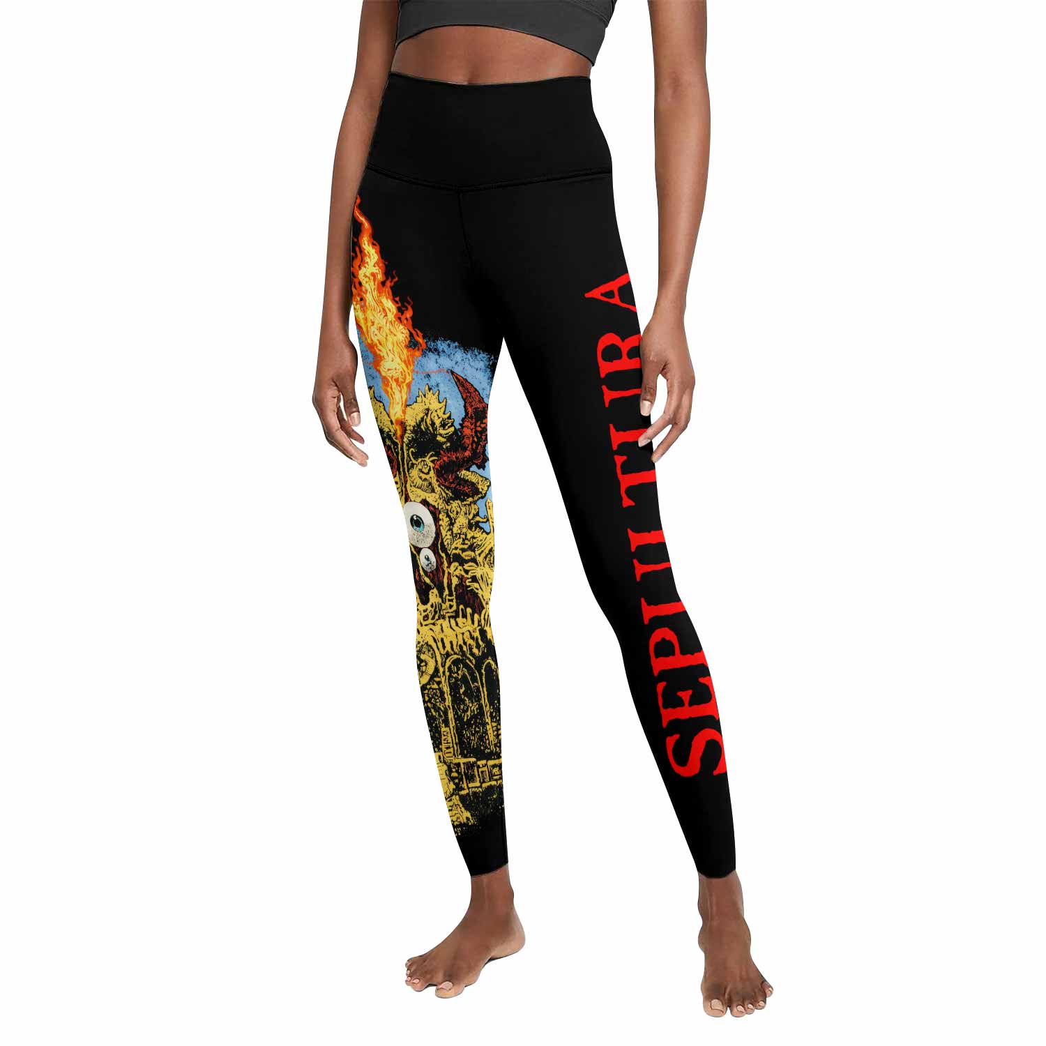 Sepultura Arise Women's Leggings - front view mockup