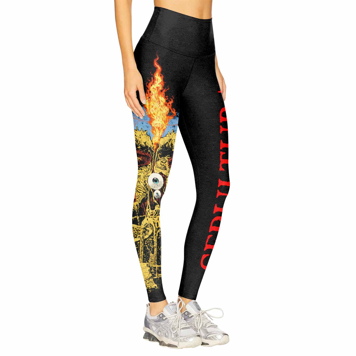 Sepultura Arise Women's Leggings - right side mockup