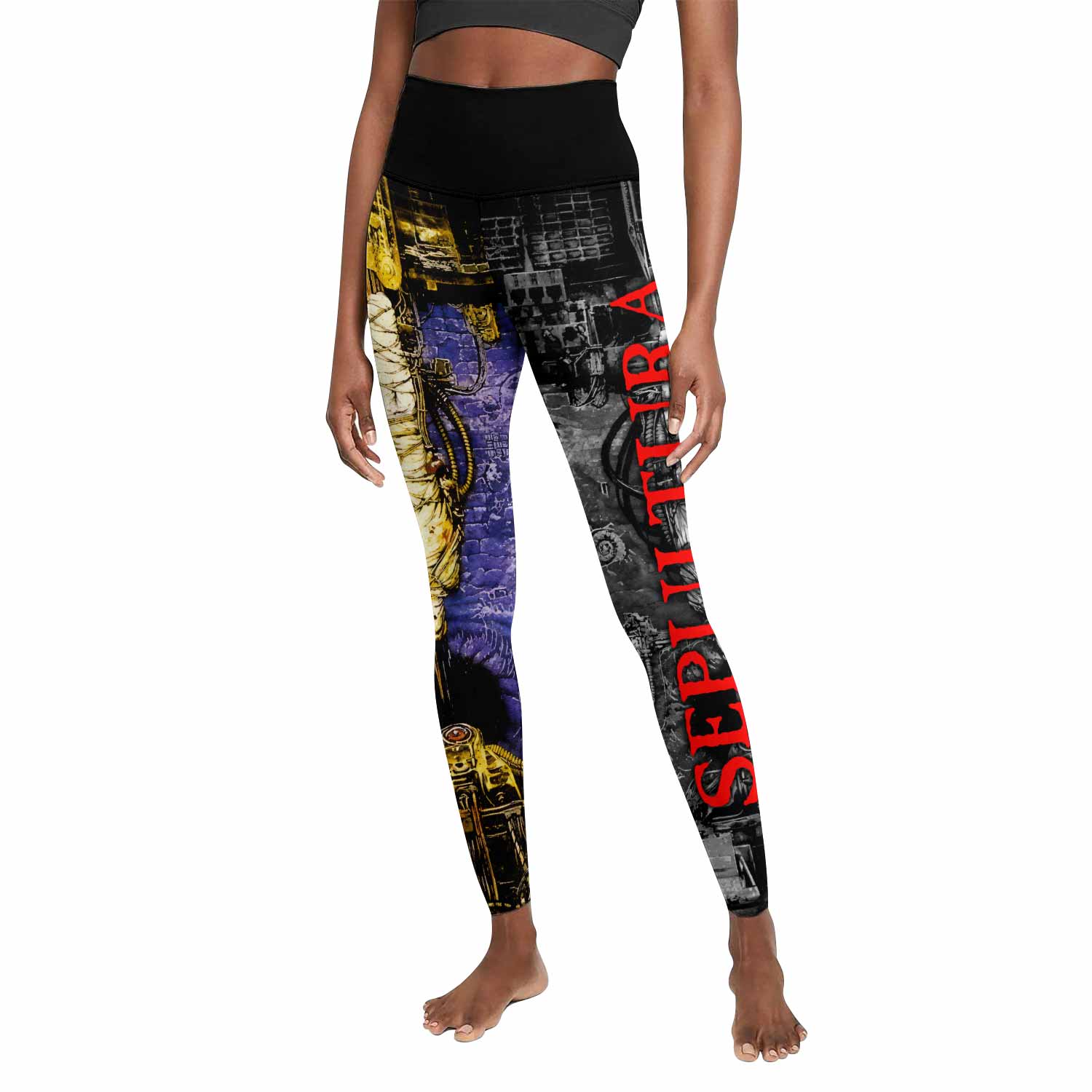 Sepultura Chaos A.D Women's Leggings - front view mockup