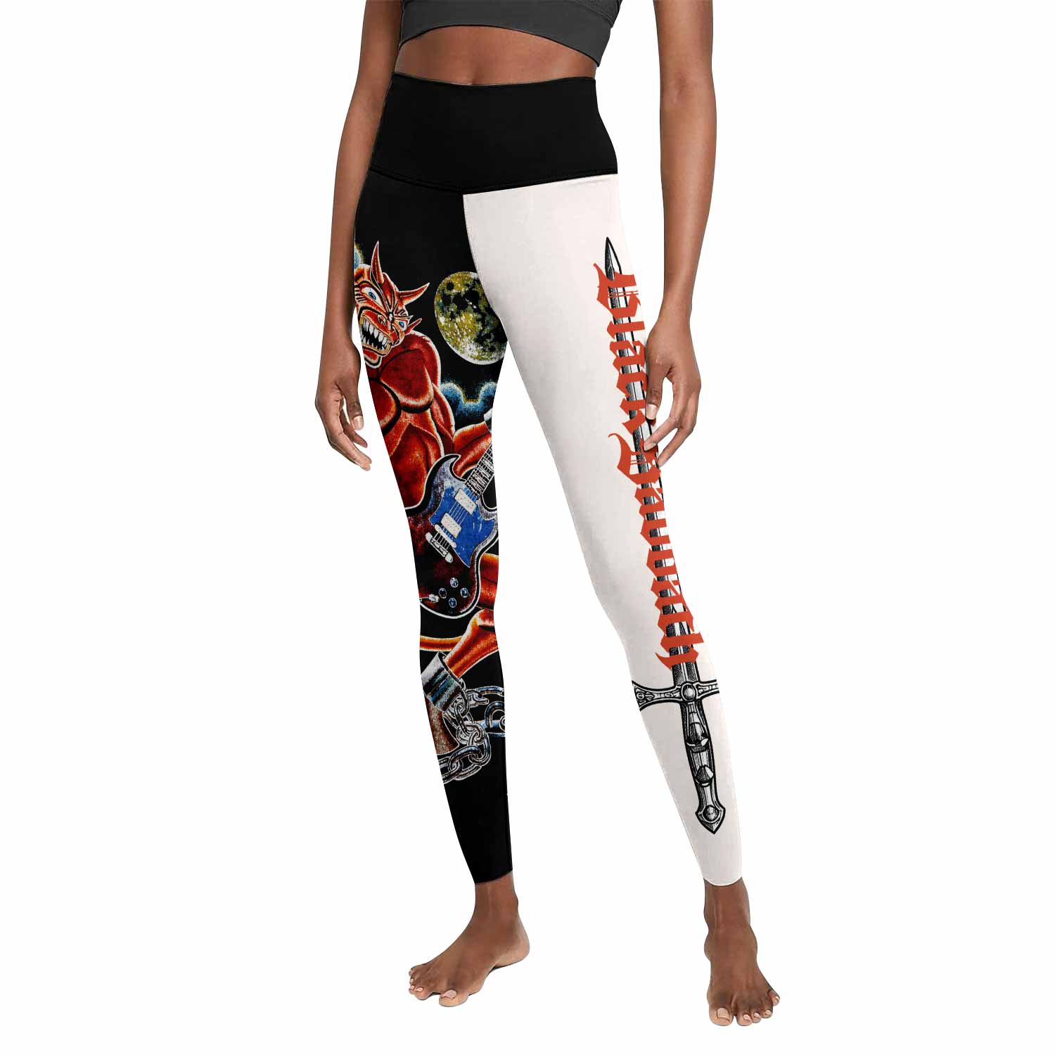 Black Sabbath Live Evil Women's Leggings - front view mockup