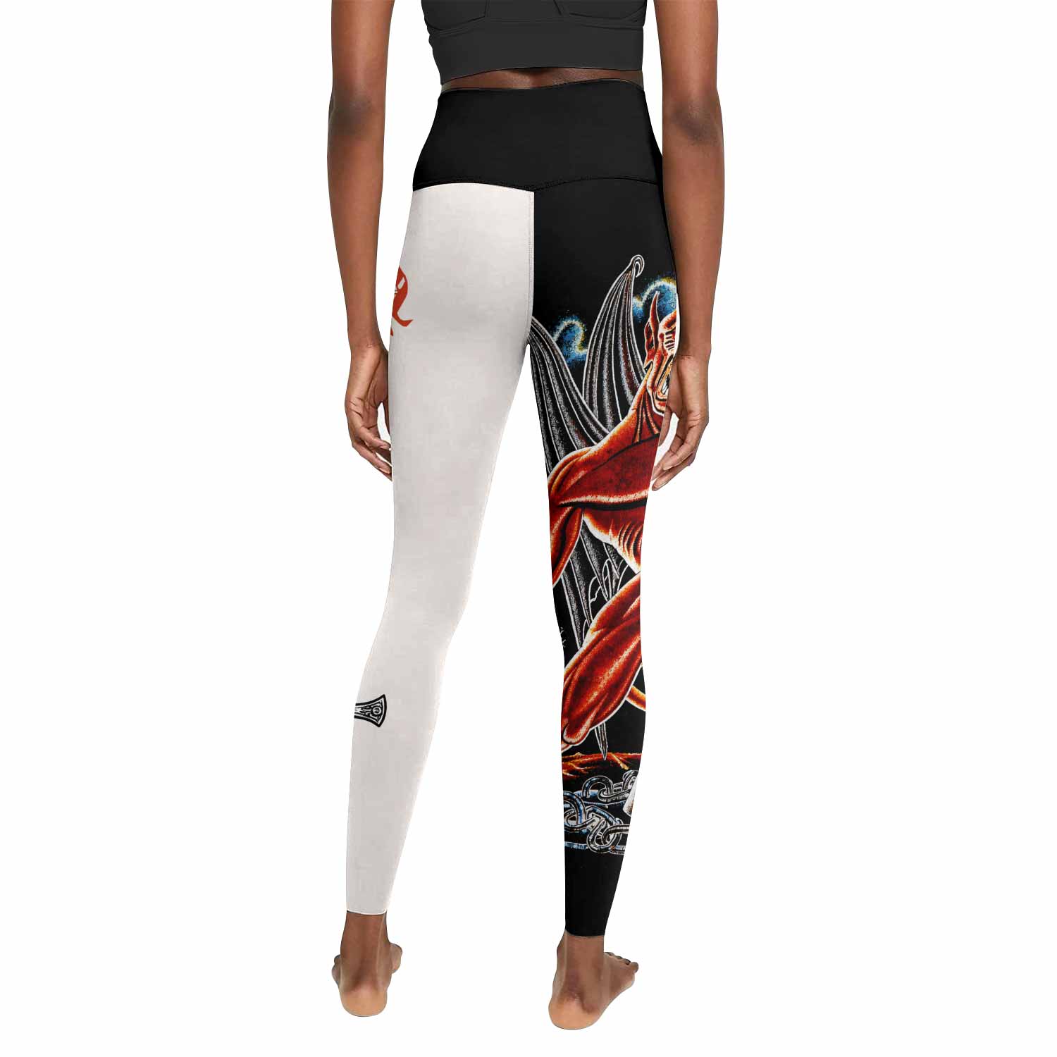 Black Sabbath Live Evil Women's Leggings - back view mockup