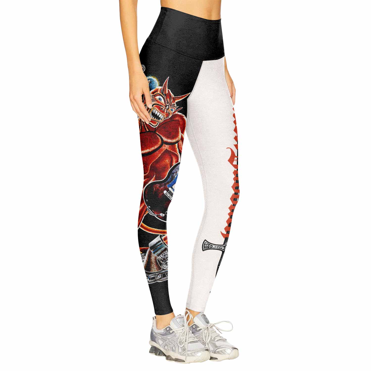 Black Sabbath Live Evil Women's Leggings - right side mockup