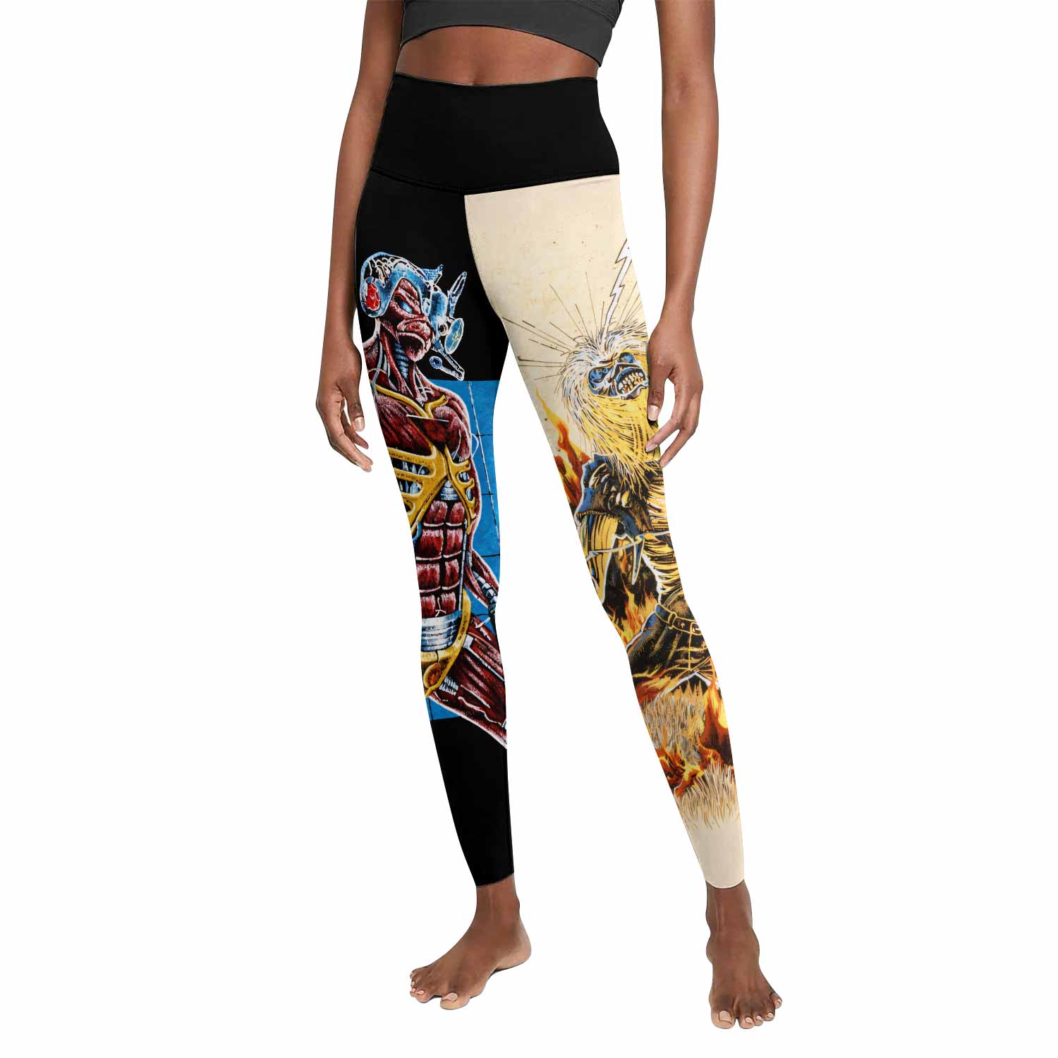 Iron Maiden Live After Death Women's Leggings - front view mockup