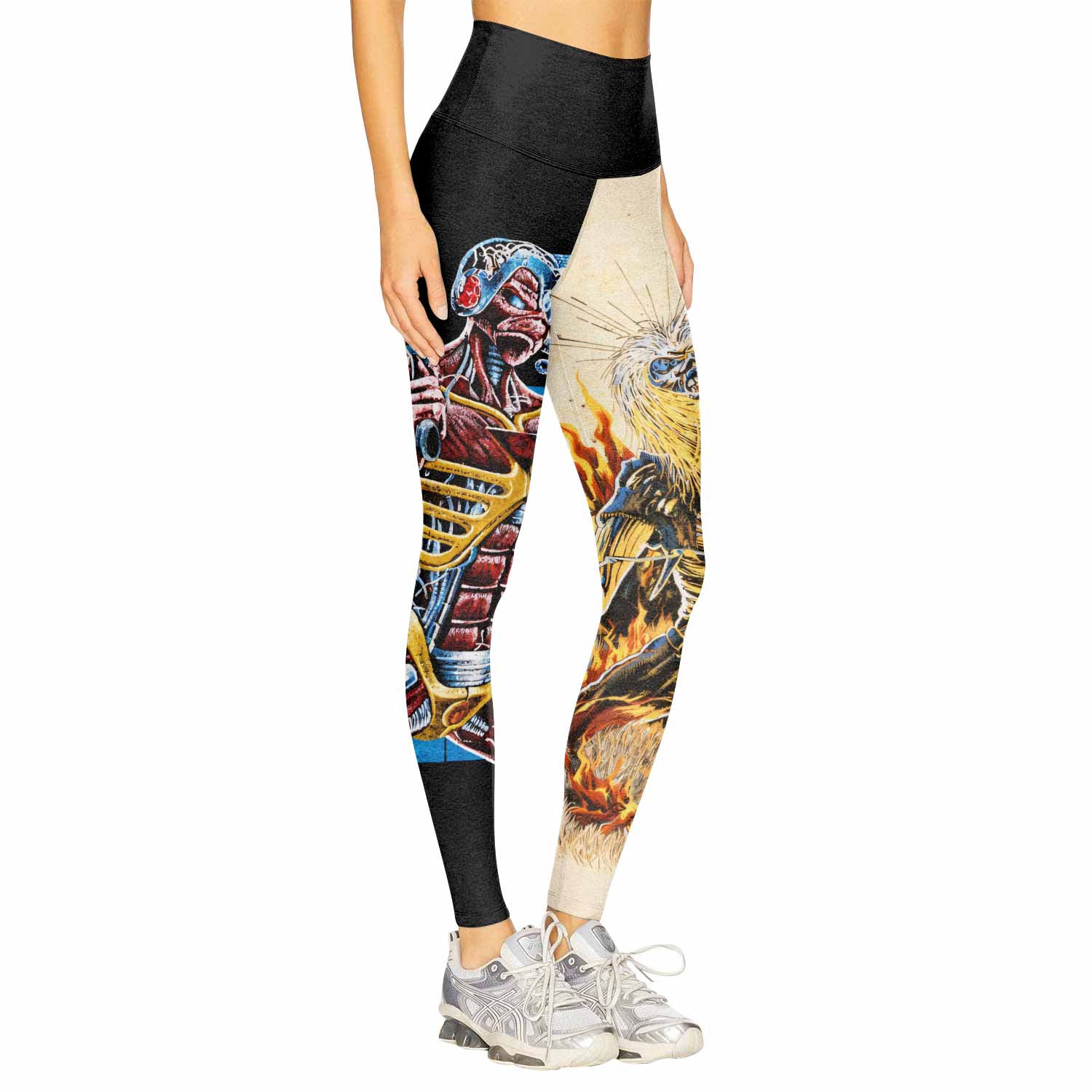 Iron Maiden Live After Death Women's Leggings - right side mockup