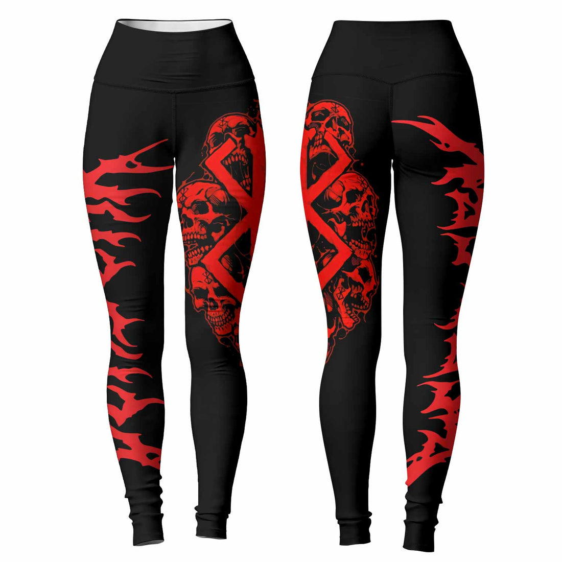 Berserk Metal Skull Knight Women's Leggings - lifestyle view