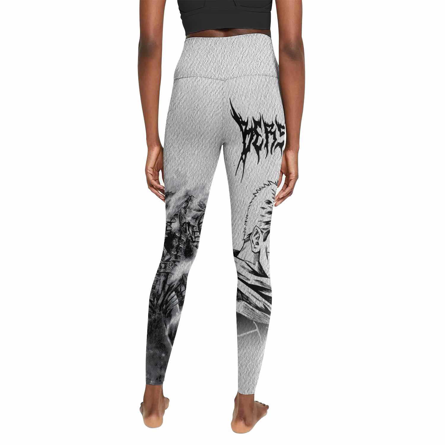 Berserk Metal Guts Women's Leggings - back view mockup