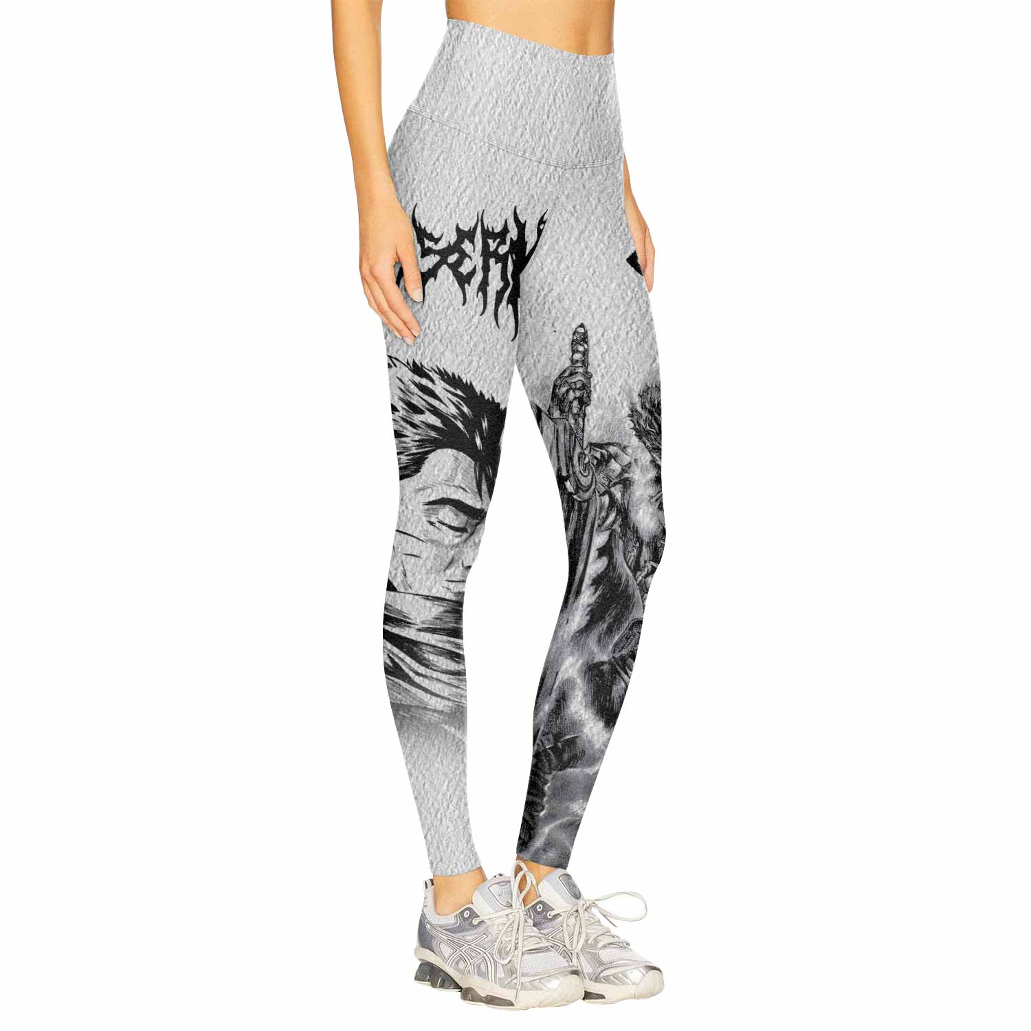 Berserk Metal Guts Women's Leggings - right side mockup
