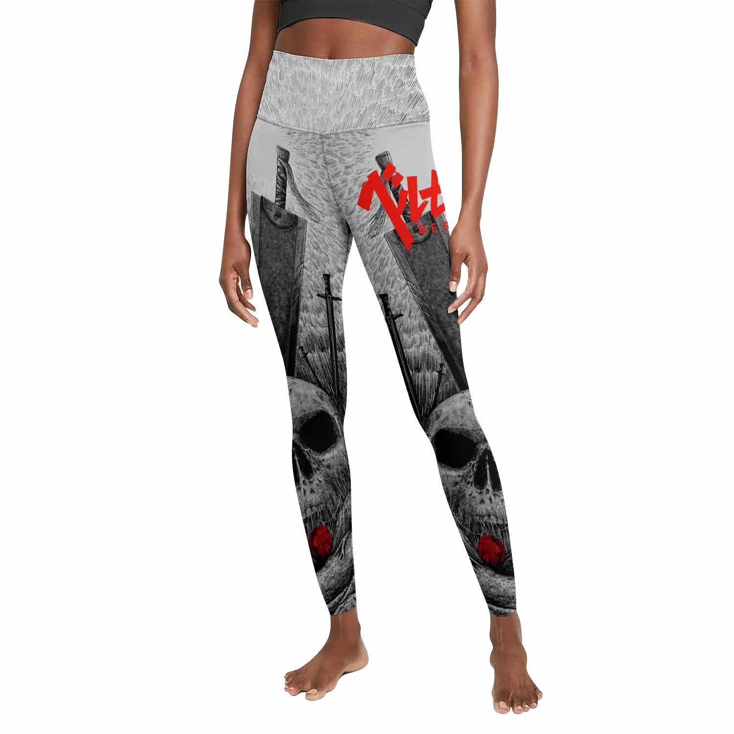 Berserk Eclipse Women's Leggings - front view mockup
