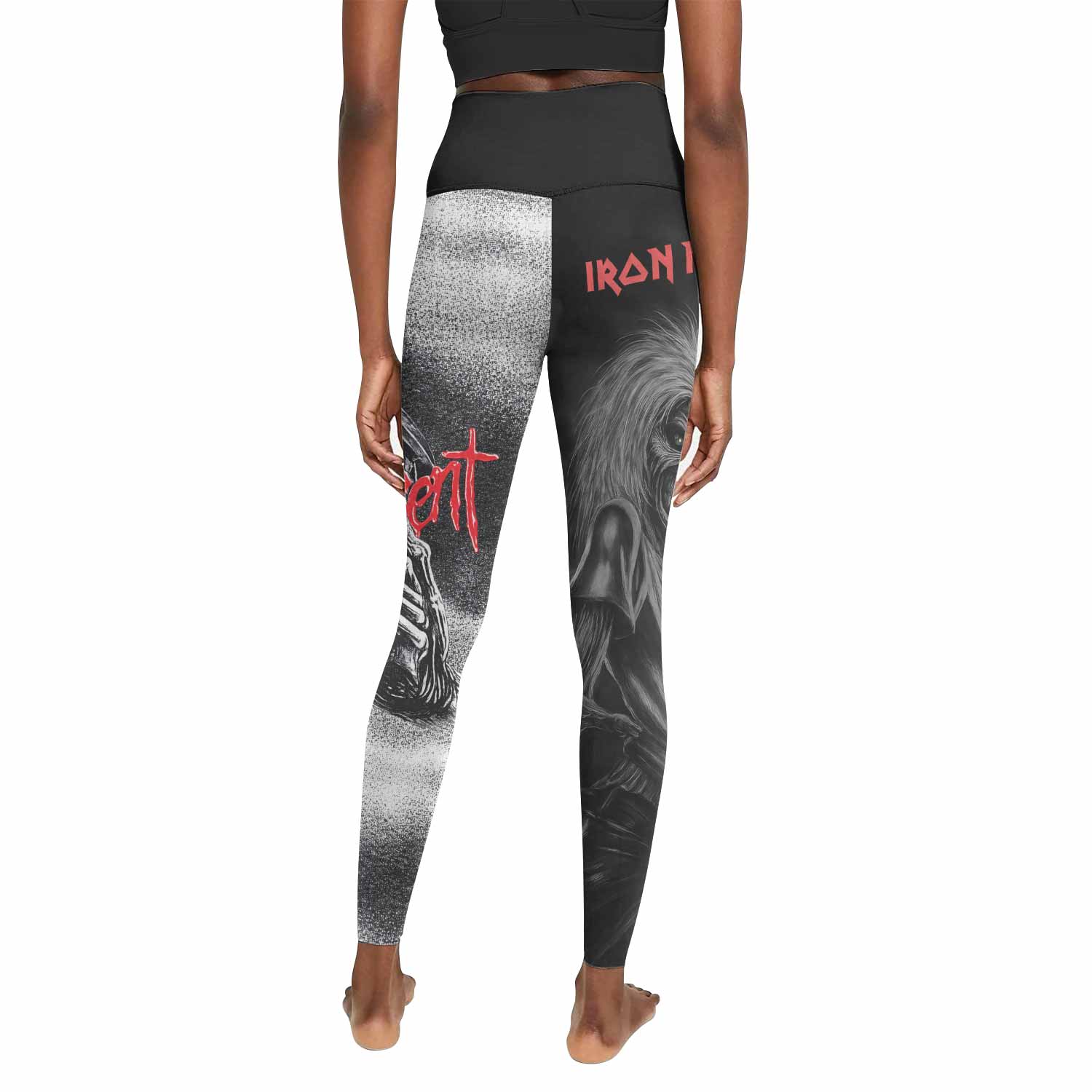 Iron Maiden Killers Women's Leggings - back view mockup