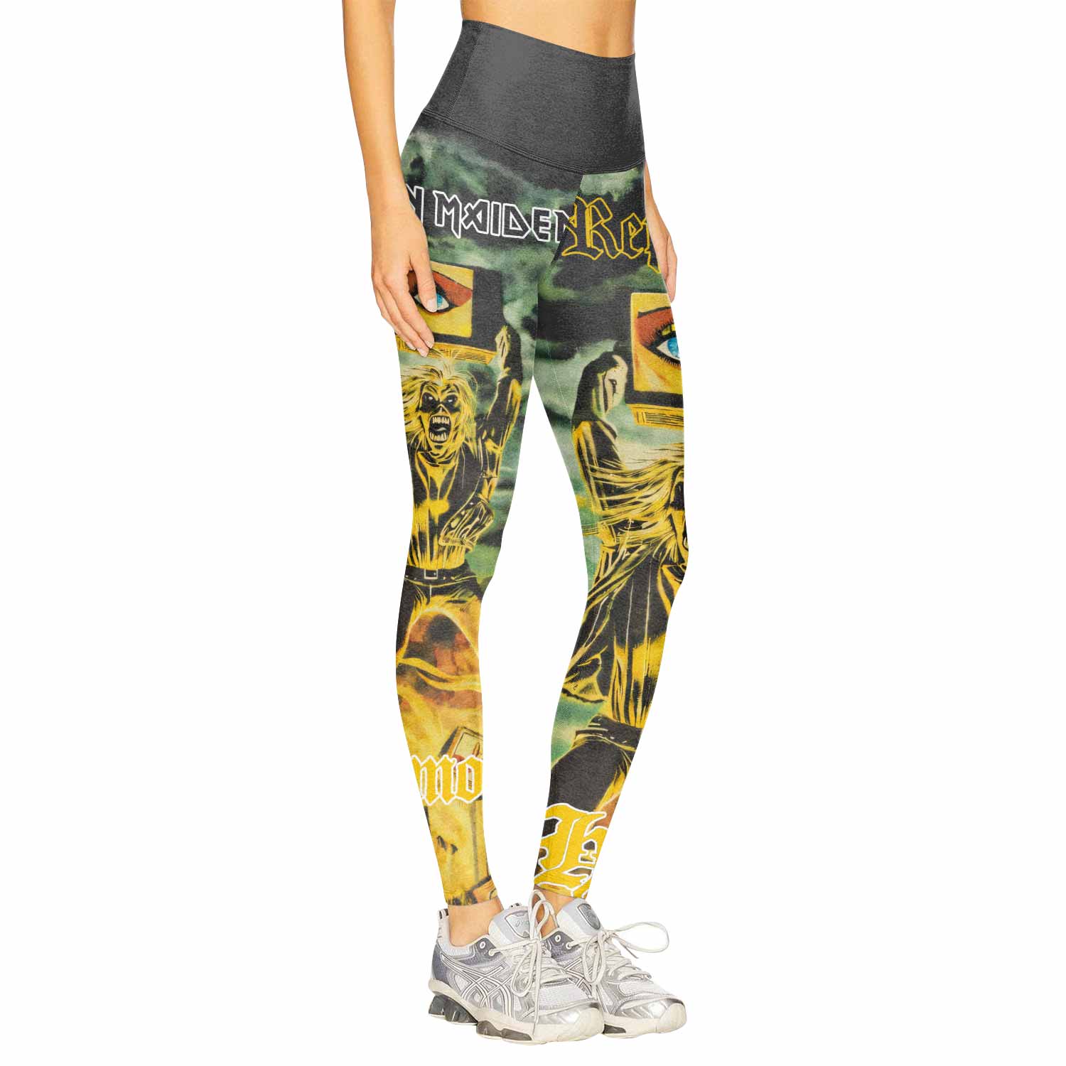 Iron Maiden Holy Smoke Women's Leggings - right side mockup