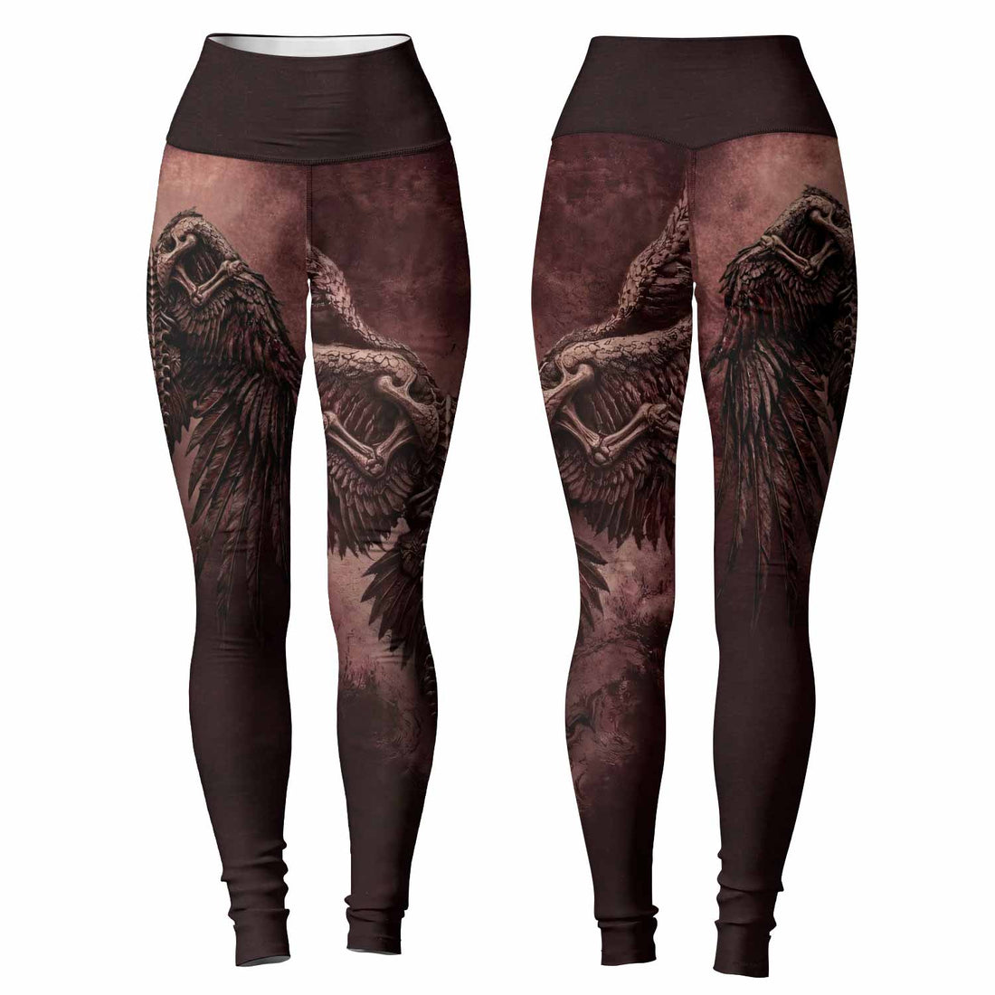 Bones of Grace Dark Angel Women's Leggings - lifestyle view
