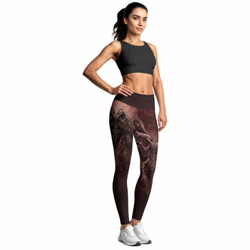 Bones of Grace Dark Angel Women's Leggings - lifestyle view