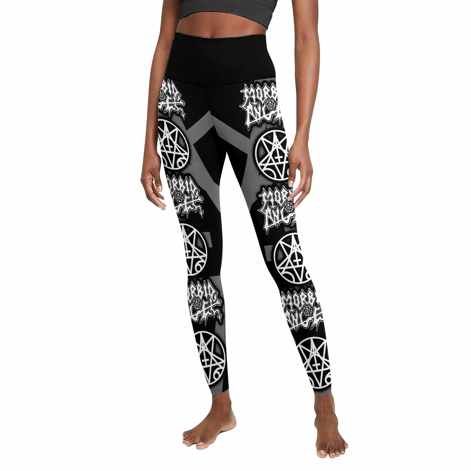 Morbid Angel Abominations of Desolation Women's Leggings - front view mockup
