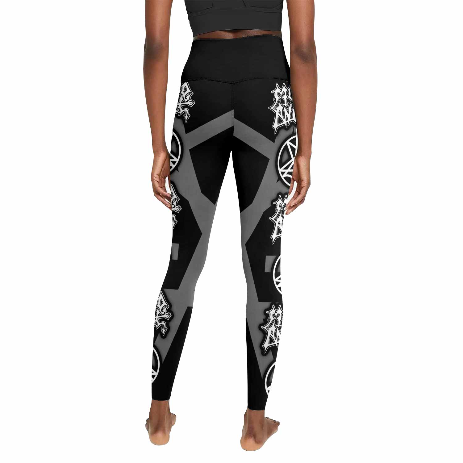 Morbid Angel Abominations of Desolation Women's Leggings - back view mockup