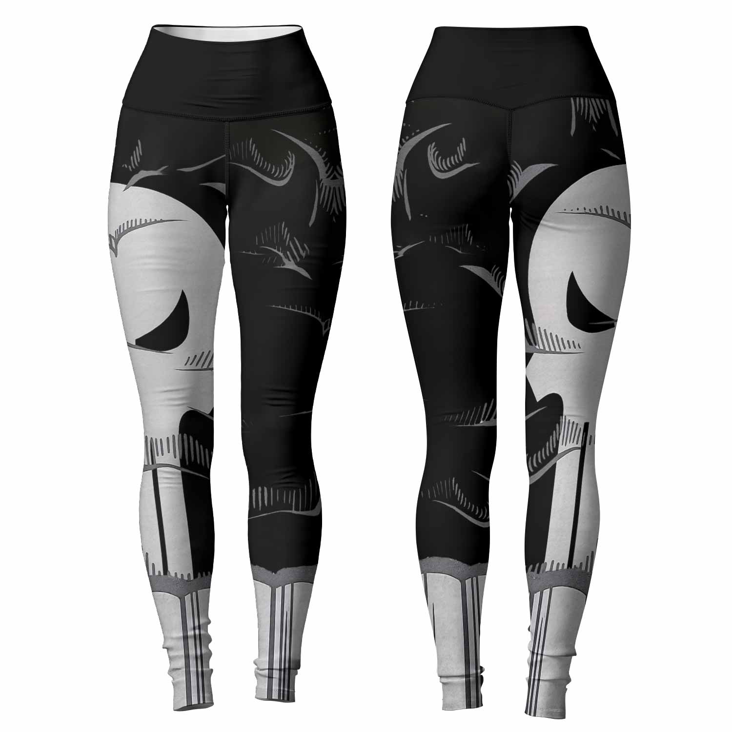 Punisher Skull Tactical Women's Leggings - front and back view