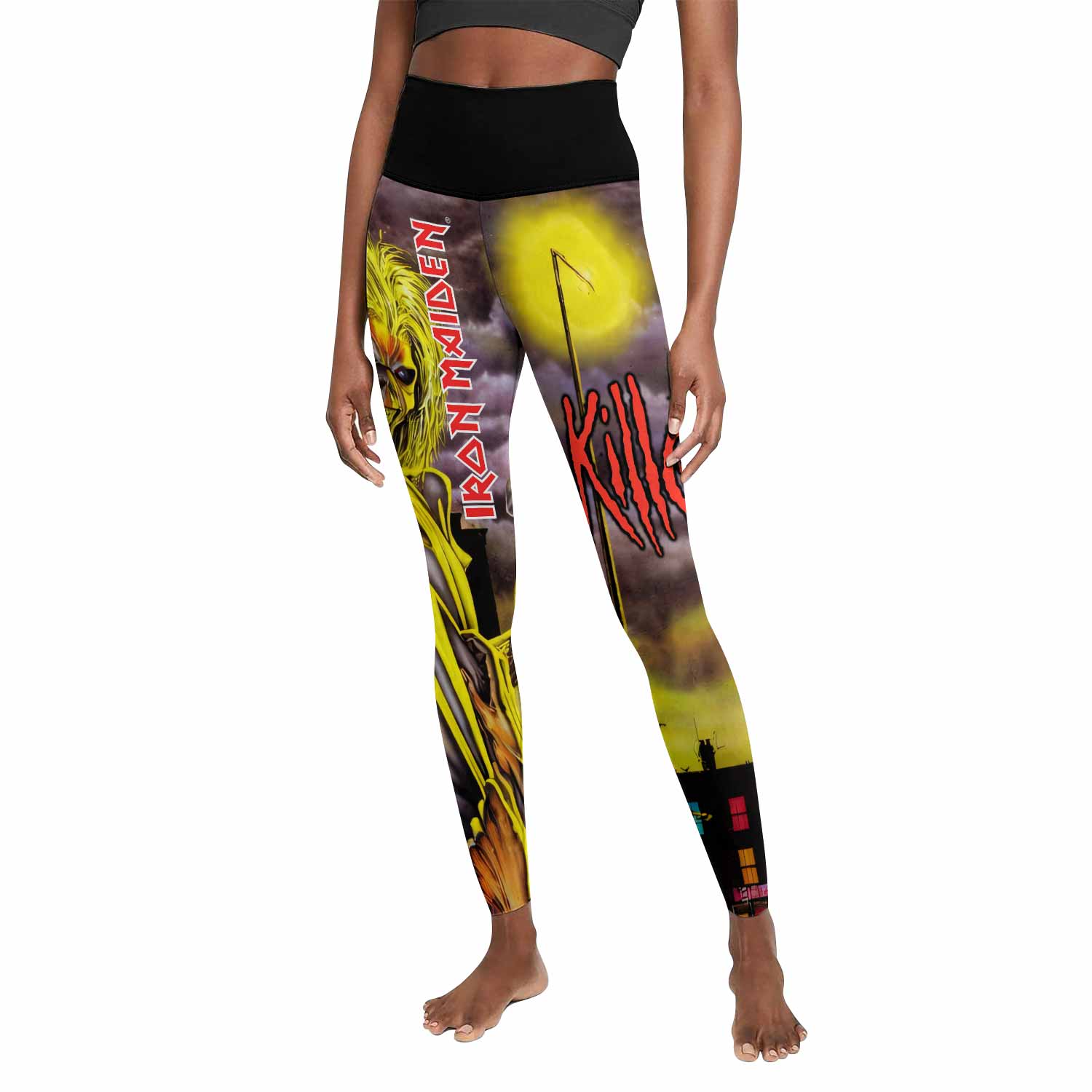 Killers Iron Maiden Women's Leggings - front view mockup