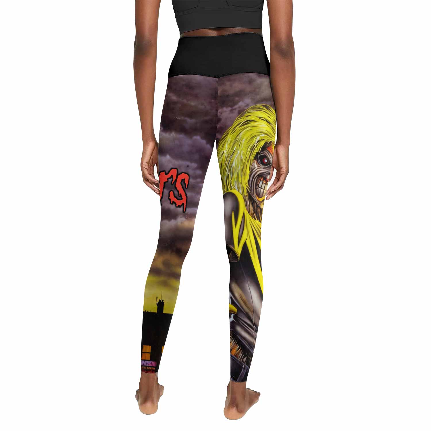 Killers Iron Maiden Women's Leggings - back view mockup