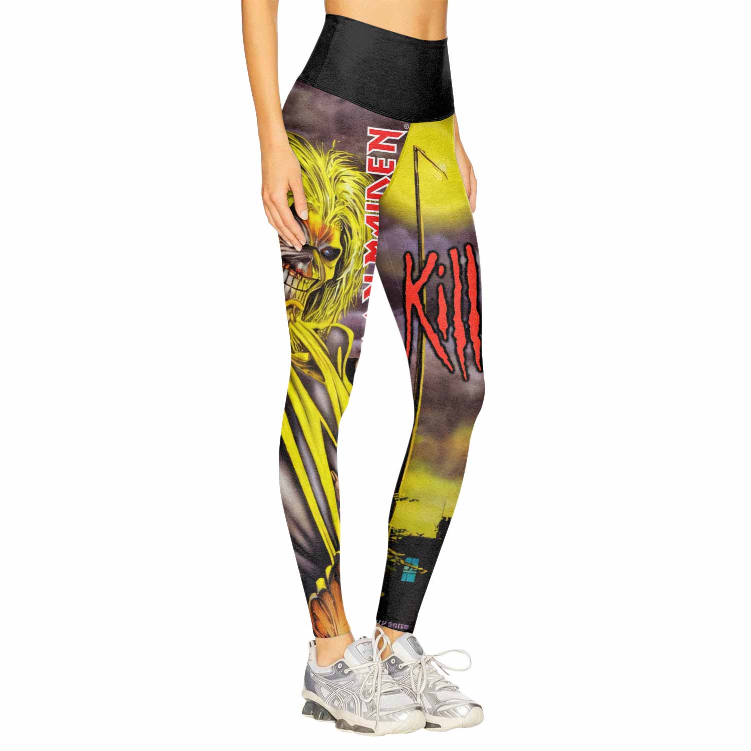 Killers Iron Maiden Women's Leggings - right side mockup