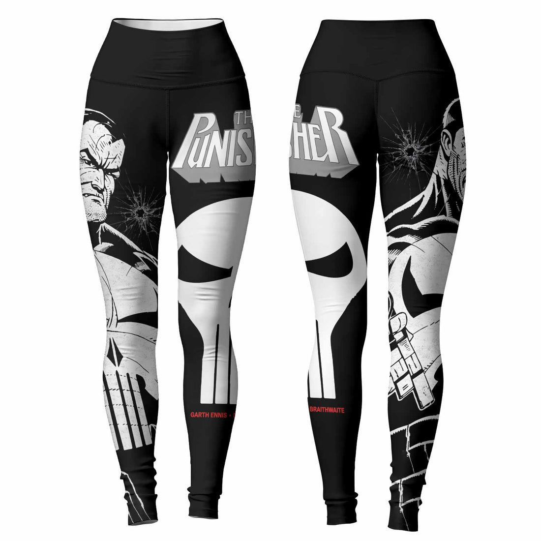 The Punisher Comic Frank Castle Women's Leggings - lifestyle view