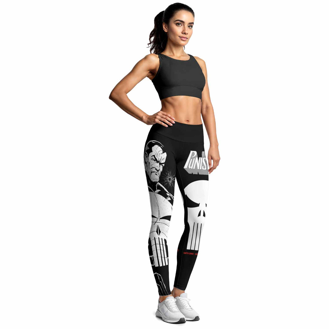 The Punisher Comic Frank Castle Women's Leggings - lifestyle view